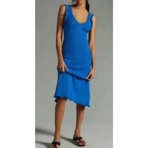 Anthropologie Blue Maxi Dress